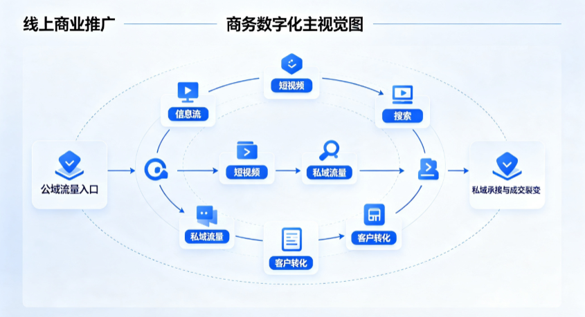 禹城市线上商业推广怎么做？全域流量闭环搭建与低成本转化实战指南